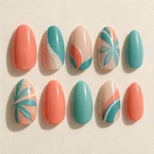 Concept preview of the Wild Coast press-on nail set